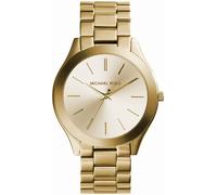 Quarzuhr MICHAEL KORS "SLIM RUNWAY", gold (goldfarben, champagnerfarben), Armbanduhren, Damen, Quarzuhr, Armbanduhr, Herrenuhr, Edelstahlarmband (51980913-0) goldfarben, champagnerfarben