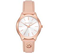Quarzuhr MICHAEL KORS "SLIM RUNWAY", rosa, Armbanduhren, Damen, Quarzuhr, Armbanduhr, Damenuhr, Lederarmband, analog (87821330-0) rosa
