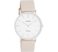 Quarzuhr OOZOO, beige, Armbanduhren, Damen, Quarzuhr, Armbanduhr, Damenuhr, Lederarmband, analog (57570538-0) beige