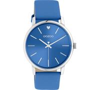 Quarzuhr OOZOO, blau, Armbanduhren, Damen, Quarzuhr, Armbanduhr, Damenuhr, Lederarmband (52613014-0) blau