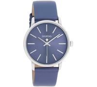 Quarzuhr OOZOO, blau (dunkelblau), Armbanduhren, Damen, Quarzuhr, Armbanduhr, Damenuhr, Lederarmband (15537457-0)