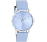 Oozoo Damenuhr Color Line 35 mm C11063 – Quarzuhr mit Lederband Hellblau