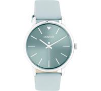 Quarzuhr OOZOO, blau (hellblau), Armbanduhren, Damen, Quarzuhr, Armbanduhr, Damenuhr, Lederarmband (89052429-0)