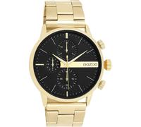 Quarzuhr OOZOO, gold (goldfarben), Armbanduhren, Herren, Quarzuhr, Armbanduhr, Herrenuhr, Edelstahlarmband, Chrono-Look (35209003-0) goldfarben