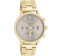 Quarzuhr OOZOO, gold (goldfarben, champagnerfarben), Armbanduhren, Herren, Armbanduhr, Herrenuhr, Edelstahlarmband, analog (87359633-0) goldfarben, champagnerfarben