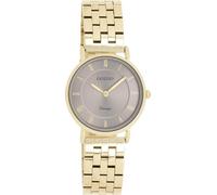 Quarzuhr OOZOO, gold (goldfarben, grau), Armbanduhren, Damen, Quarzuhr, Armbanduhr, Damenuhr, Edelstahlarmband, analog (21369248-0)