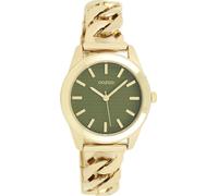 Quarzuhr OOZOO, gold (goldfarben, grün), Armbanduhren, Damen, Quarzuhr, Armbanduhr, Damenuhr, analog (62906161-0)