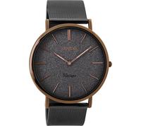 Quarzuhr OOZOO, grau (anthrazit, bronzefarben), Armbanduhren, Damen, Quarzuhr, Armbanduhr, Damenuhr, Herrenuhr, Edelstahlarmband (46490913-0) anthrazit, bronzefarben