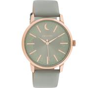 Quarzuhr OOZOO, grau, Armbanduhren, Damen, Quarzuhr, Armbanduhr, Damenuhr, Lederarmband (56653003-0)