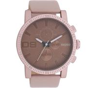 Quarzuhr OOZOO, grau (taupe), Armbanduhren, Herren, Quarzuhr, Armbanduhr, Herrenuhr, Lederarmband, Chrono-Look (76813112-0)