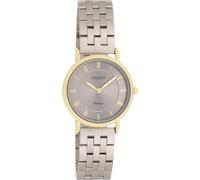 Quarzuhr OOZOO, grau (taupe, grau), Armbanduhren, Damen, Quarzuhr, Armbanduhr, Damenuhr, Edelstahlarmband, analog (73987647-0) taupe, grau