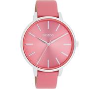 Quarzuhr OOZOO, rosa, Armbanduhren, Damen, Quarzuhr, Armbanduhr, Damenuhr, Lederarmband (25305655-0) rosa