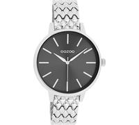 Quarzuhr OOZOO, silber (silberfarben), Armbanduhren, Damen, Quarzuhr, Armbanduhr, Damenuhr, Edelstahlarmband, analog (49048356-0)