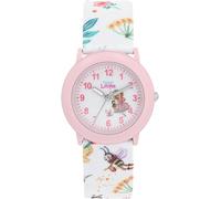Prinzessin Lillifee Mädchen Armbanduhr 2037724 Textilband Tier- und Naturmotive rosa