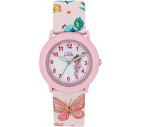 Prinzessin Lillifee Mädchen Armbanduhr 2037727 Textilband Blumen Schmetterling rosa