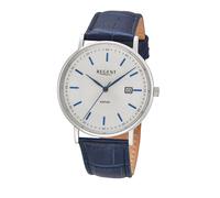 Quarzuhr REGENT, blau, Armbanduhren, Herren, Quarzuhr, Armbanduhr, Damenuhr, Herrenuhr, Lederarmband, analog, Tag (56132006-0) blau