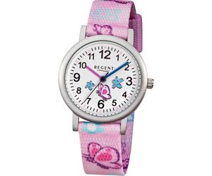Quarzuhr REGENT, bunt (rosa), Armbanduhren, Damen, Quarzuhr, Armbanduhr, Kinderuhr, Lernuhr, Mädchen, Schulanfang, Geschenkidee (92274345-0)