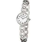 Quarzuhr REGENT "F-1401 - 3275.40.99", silber (edelstahlfarben, weiß), Armbanduhren, Damen, Quarzuhr, Armbanduhr, Damenuhr, Mineralglas, Edelstahlarmband, Ø 20mm (24881809-0)