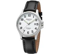 Quarzuhr REGENT "F1432 - 19154410", schwarz, Armbanduhren, Damen, Quarzuhr, Armbanduhr, Herrenuhr, Damenuhr, Datum, Saphirglas, Lederarmband (56693938-0) schwarz