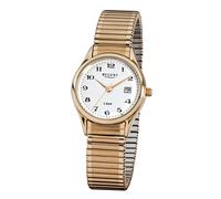 Quarzuhr REGENT, gold (goldfarben), Armbanduhren, Damen, Quarzuhr, Armbanduhr, Damenuhr, Edelstahlarmband, analog, Tag (45641434-0) goldfarben