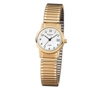Quarzuhr REGENT, gold (goldfarben), Armbanduhren, Damen, Quarzuhr, Armbanduhr, Damenuhr, Edelstahlarmband, analog, Tag (27846366-0)