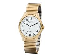 Quarzuhr REGENT, gold (goldfarben), Armbanduhren, Herren, Quarzuhr, Armbanduhr, Herrenuhr, Edelstahlarmband, analog (15083632-0)