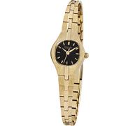 Quarzuhr REGENT, gold (goldfarben, schwarz), Armbanduhren, Damen, Quarzuhr, Armbanduhr, Damenuhr, Mineralglas (842807-0) goldfarben, schwarz