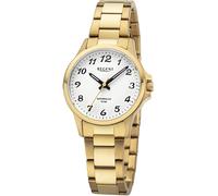 Quarzuhr REGENT, gold (goldfarben, weiß), Armbanduhren, Damen, Quarzuhr, Armbanduhr,Damenuhr,Saphirglas,Edelstahlarmband, bis 10bar wasserdicht (87543509-0) goldfarben, weiß