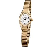 Quarzuhr REGENT, gold (goldfarben, weiß), Armbanduhren, Damen, Quarzuhr, Armbanduhr, Damenuhr, Zugband, Flexband, Edelstahlarmband (45681752-0)
