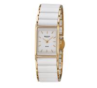 Quarzuhr REGENT, gold (weiß, goldfarben), Armbanduhren, Damen, Quarzuhr, Armbanduhr, Damenuhr, analog (11732826-0) weiß, goldfarben