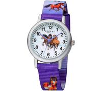 Quarzuhr REGENT, lila (lila, silberfarben), Armbanduhren, Damen, Quarzuhr, Armbanduhr, Kinderuhr, Lernuhr, Mädchen, Schulanfang, Geschenkidee (13832265-0)