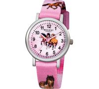 Quarzuhr REGENT, rosa (rosa, silberfarben), Armbanduhren, Damen, Quarzuhr, Armbanduhr, Kinderuhr, Lernuhr, Mädchen, Schulanfang, Geschenkidee (91825507-0)
