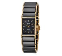 Quarzuhr REGENT, schwarz, goldfarben, Armbanduhren, Damen, Armbanduhr, Damenuhr, analog (75764921-0) schwarz, goldfarben