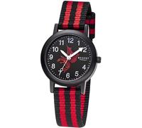 Quarzuhr REGENT, schwarz (rot, schwarz), Armbanduhren, Kinder, Quarzuhr, Armbanduhr,Kinderuhr,Lernuhr,Mädchen, Jungen,Schulanfang,Geschenkidee (91529508-0) rot, schwarz