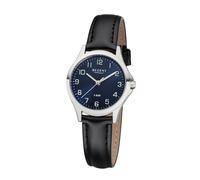 Quarzuhr REGENT, schwarz (schwarz, blau), Armbanduhren, Damen, Quarzuhr, Armbanduhr, Damenuhr, analog (62290119-0)