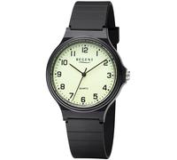 Quarzuhr REGENT, schwarz (schwarz, grün), Armbanduhren, Damen, Quarzuhr, Armbanduhr, Herrenuhr, Damenuhr, analog (37145746-0) schwarz, grün