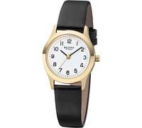 Quarzuhr REGENT, schwarz (schwarz, weiß), Armbanduhren, Damen, Quarzuhr, Armbanduhr, Damenuhr, Lederarmband, analog, Ø ca. 27 mm (54148453-0) schwarz, weiß