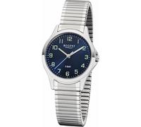 Quarzuhr REGENT, silber (silberfarben), Armbanduhren, Damen, Quarzuhr, Armbanduhr, Damenuhr, Flexband, Zugband, Edelstahlarmband (220551-0) silberfarben