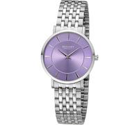 Quarzuhr REGENT, silber (silberfarben, lila), Armbanduhren, Damen, Quarzuhr, Armbanduhr, Damenuhr, Mineralglas, Edelstahlarmband, analog (37012943-0) silberfarben, lila