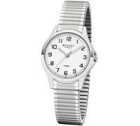 Regent Damen Armbanduhr Analog Quarz mit Edelstahl-Zugband 3085.78.99