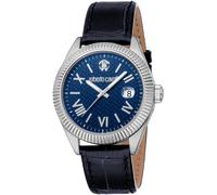 Quarzuhr ROBERTO CAVALLI "Uomo Classico III" Armbanduhren dunkelblau, dunkelblau Herren (11055820-0) dunkelblau, dunkelblau
