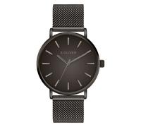 Quarzuhr S.OLIVER "Basic Mesh", schwarz (grün), Armbanduhren, Herren, Quarzuhr, Armbanduhr, Herrenuhr, Edelstahlarmband, analog (99110704-0) grün