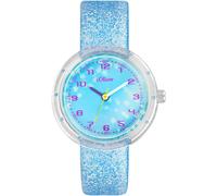 Quarzuhr S.OLIVER, blau, Armbanduhren, Damen, Quarzuhr, Armbanduhr, Kinderuhr, Mädchenuhr, Sterne, ideal auch als Geschenk (79138852-0)