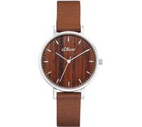 Quarzuhr S.OLIVER, braun, Armbanduhren, Damen, Quarzuhr, Armbanduhr, Damenuhr, analog (40059452-0) braun