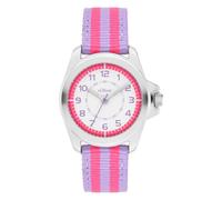 Quarzuhr S.OLIVER "Color Stripes", pink (rosa), Armbanduhren, Kinder, Quarzuhr, Armbanduhr, Kinderuhr, Mädchen, analog (21129328-0) rosa
