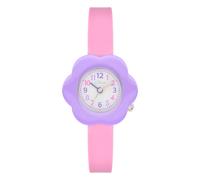 Quarzuhr S.OLIVER "Flower Power", rosa, Armbanduhren, Kinder, Quarzuhr, Armbanduhr, Silikonarmband, Kinderuhr, Mädchen, analog (49417964-0) rosa