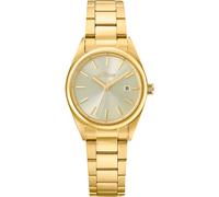 Quarzuhr S.OLIVER, gold (goldfarben), Armbanduhren, Damen, Quarzuhr, Armbanduhr, Damenuhr, Datum, analog, Edelstahlarmband (95733232-0) goldfarben