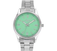 Quarzuhr S.OLIVER, grün (silberfarben, grün), Armbanduhren, Herren, Quarzuhr, Armbanduhr, Damenuhr, Herrenuhr, Edelstahlarmband (10361846-0)