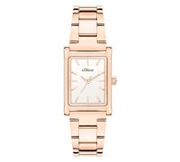 Quarzuhr S.OLIVER "Line Time", rosa (roségoldfarben), Armbanduhren, Damen, Quarzuhr, Armbanduhr, Damenuhr, Edelstahlarmband, analog (11791821-0) roségoldfarben