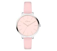 Quarzuhr S.OLIVER "Lovely Time", rosa, Armbanduhren, Damen, Quarzuhr, Armbanduhr, Damenuhr, analog (90482602-0) rosa